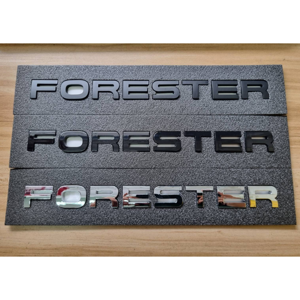 โลโก้ ตัวอักษร ฟอเรสเตอร์ ขนาด 25 * 2 cm ปี 2020 - 2022 SUBARU * FORESTER * 2.0 i-L EyeSight 4.0 letter logo emblem
