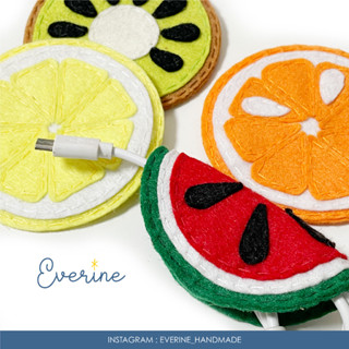 ⭐️ EVERINE ⭐️ - HELLO, FRUITS 🍉 ที่เก็บสายชาร์จ/หูฟัง CORD ORGANIZER