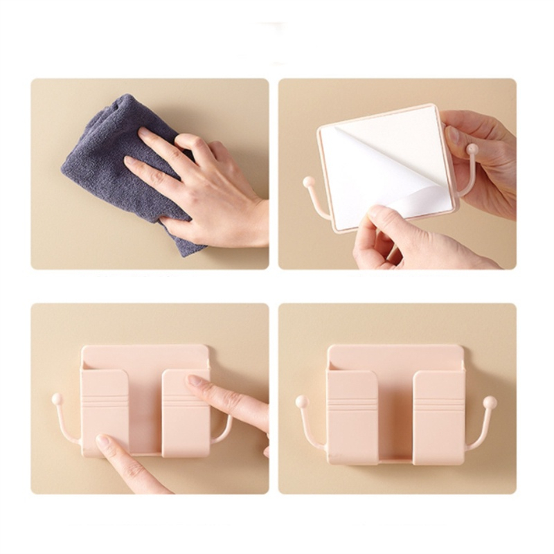 กล่องเก็บรีโมท กล่องเก็บรีโมทคอนโทรลติดผนัง ที่เก็บรีโมท กล่องเก็บของแบบติดผนัง ใส่รีโมท เก็บโทรศัพท์มือถือ ไม่ต้องเจาะร - รูปที่ 5