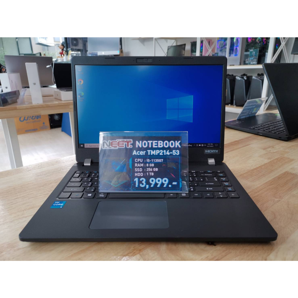 Notebook โน๊ตบุ๊ค Acer TMP214-53(i5-1135G7/8GB/256GB/1TB)+Adapter