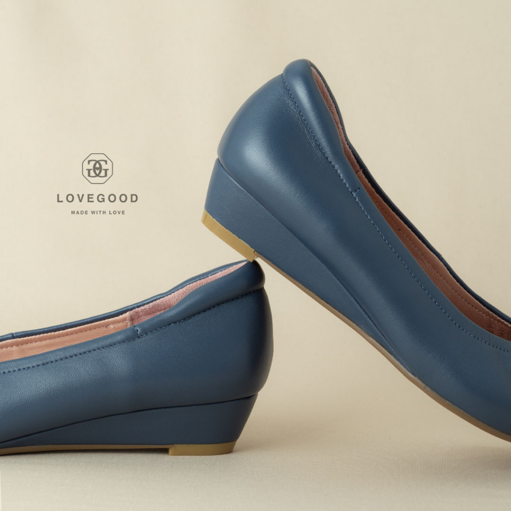 [ LoveGood ] Aurora Diamond 1 รองเท้าคัชชู หนังแกะแท้อย่างดี ใส่นิ่มสบาย ส้น 1.2" อะไหล่ Crystal สวย หรู