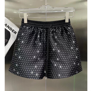 CHANEL DOT PRINT SHORT PANTS กางเกงขาสั้น ผ้าสวย ลายดอท cc ชาแนล