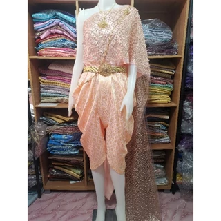 #​ชุดไทยสไบกากเพชร​ #ชุดไทยโจงกระเบน​ #ชุดไทยราคาถูก(ไม่รว​มเครื่อง​ประดับ)​