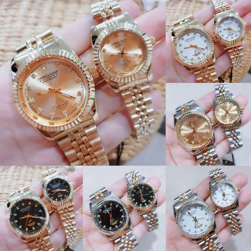 💥Amarica Eagle (ชื่อใหม่Grand Eagle) นาฬิกาแท้กันน้ำ