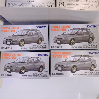 พร้อมส่ง🚗🔴Lot Japan  Tomytec 1/64 LV-N281b Subaru Impreza Pure Sports Wagon WRX STi Version V (Gray)