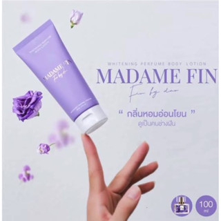 Madame Fin Fin By Dao Whitening Perfume Body Lotion 100ml. โลชั่นน้ำหอมมาดามฟิน สีม่วง กลิ่น ฟินบายดาว ของแท้