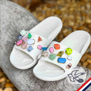 ตัวติดรองเท้า CROCS ลูกเต๋าหลากสี Jibbitz ราคาต่อชิ้น Lanlalen Voyage ลานละเล่น โวยาจ [Accessories for Boardgame]