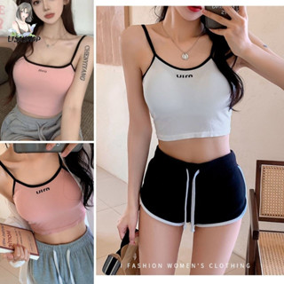 เสื้อกล้ามตัดสีี👙 เอวลอย👙 ผ้านิ่มใส่สบาย👙 A135