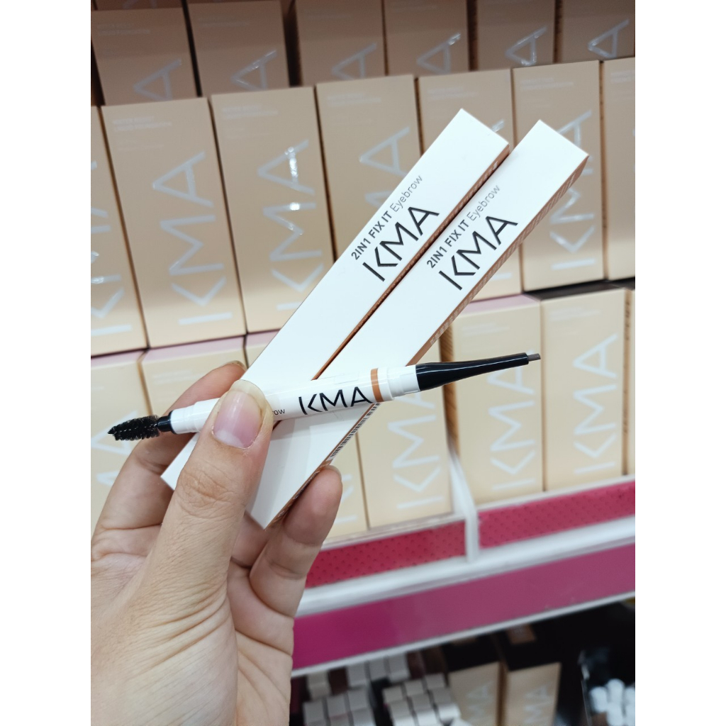 KMA 2IN1 FIX IT EYEBROW เคเอ็มเอ ดินสอเขียนคิ้ว ติดทน (โฉมใหม่)