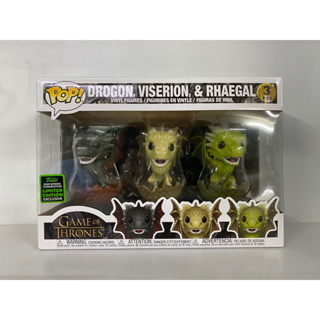 Funko Dorbz Game of Thrones Drogon Viserion Rhaegal SDCC 2018 Exclusive 4 Pack