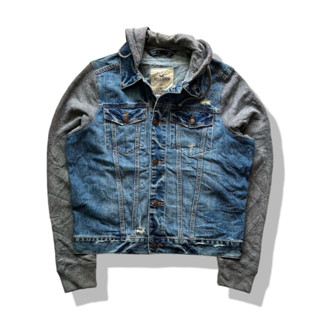 HOLLISTER Hooded Denim Jacket รอบอก 46”