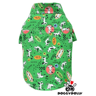 Petcloths -Doggydolly  เสื้อผ้าแฟชั่น สัตว์เลี้ยง ชุดน้องหมาน้องแมว เสื้อเชิ๊ต คอปก  ไซส์ 1-9 โล  S144