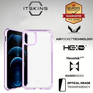 เคส ITSKINS HYBRID // CLEAR [ PURPLE ] สำหรับ iPhone 12 / Pro / mini / Pro Max