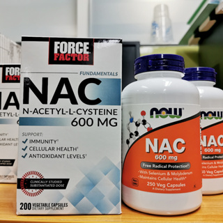 NAC​ 600​mg Life Extension N-Acetyl-L-Cysteine​ liver &amp; immune health Now Foods NAC 600 mg natural factors NAC 600mg