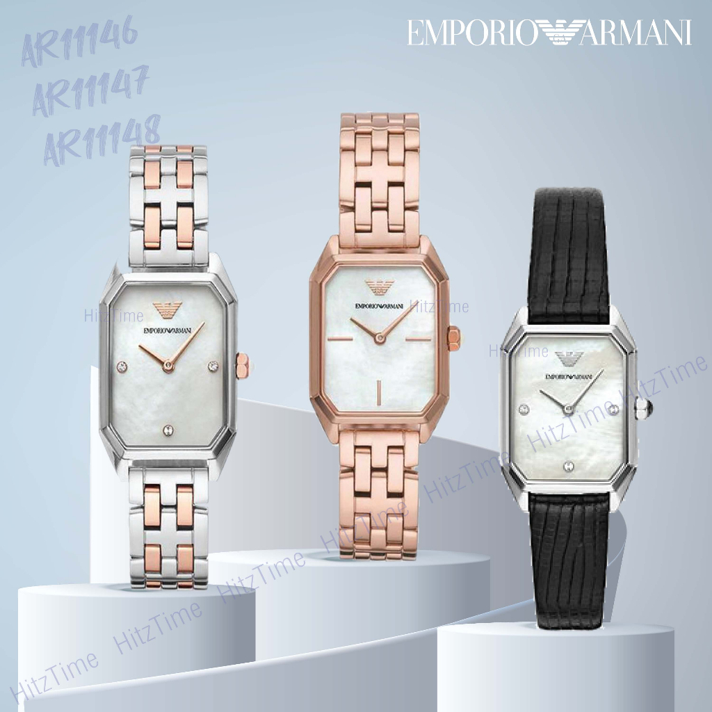 Emporio Armani ผู้ชายคลาสสิกซิกม่าสีเขียวเข้มแบบ Dial Chrono นาฬิกา ...