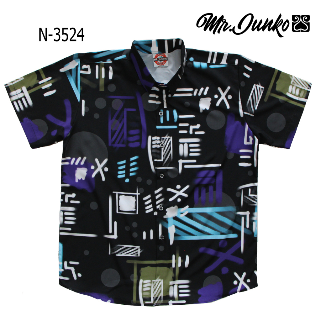 ส่งฟรี เสื้อเชิ้ต งานต่อลาย Mr-Junko ผ้านิ่มใส่สบายไม่ร้อน N-3524