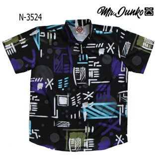 ⚡ ส่งฟรี⚡เสื้อเชิ้ต งานต่อลาย Mr-Junko ผ้านิ่มใส่สบายไม่ร้อน N-3524