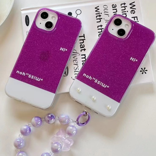 ❤️ส่งของขวัญ❤️  เคสไอโฟน 11 12 13 14 Pro Max แฟชั่น ความนิยม เรียบง่าย แฟลช Case for iPhoneป้องกันการตก