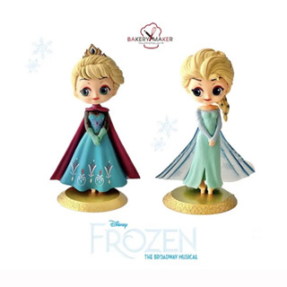 ตุ๊กตาตกแต่งเค้กเอลซ่า Frozen 1 ตัว มี 2 แบบ โมเดล ตกแต่งเค้ก Model Elsa