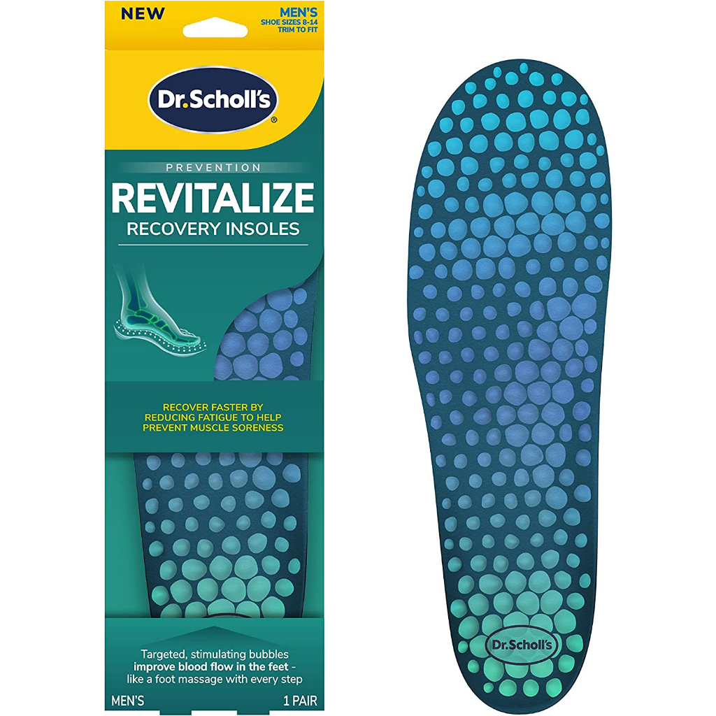 [ของแท้ 100%] DR.SCHOLL REVITALIZE RECOVERY INSOLES RECOVER FASTER BY REDUCING FATIGUE TO HELP PREVENT MUSCLE SORENESS