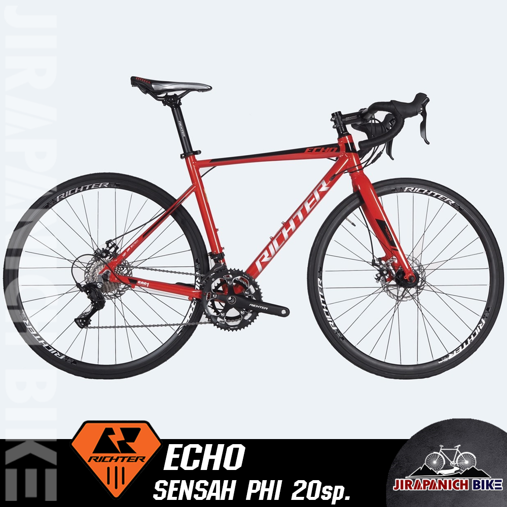 (ลดสูงสุด500.- พิมพ์HDC500R)จักรยานเสือหมอบ RICHTER รุ่น ECHO (เฟรมAluminium ซ่อนสาย,เกียร์20Sp.,น้ำหนัก 9.9Kg.)