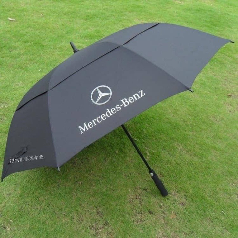 ✅สินค้าพร้อมส่ง🇹🇭ร่มไซส์ใหญ่ 2 ชั้น โลโก้ Benz // โลโก้ Porsche