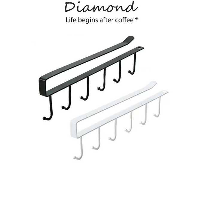 ❤ Diamond Coffee ตะขอแขวนของ ไม่ต้องเจาะผนัง ใช้งานง่าย เพียงแขวนเสียบกับฐานชั้นของตู้ครัว
สำหรับติดเพดานห้องครัว