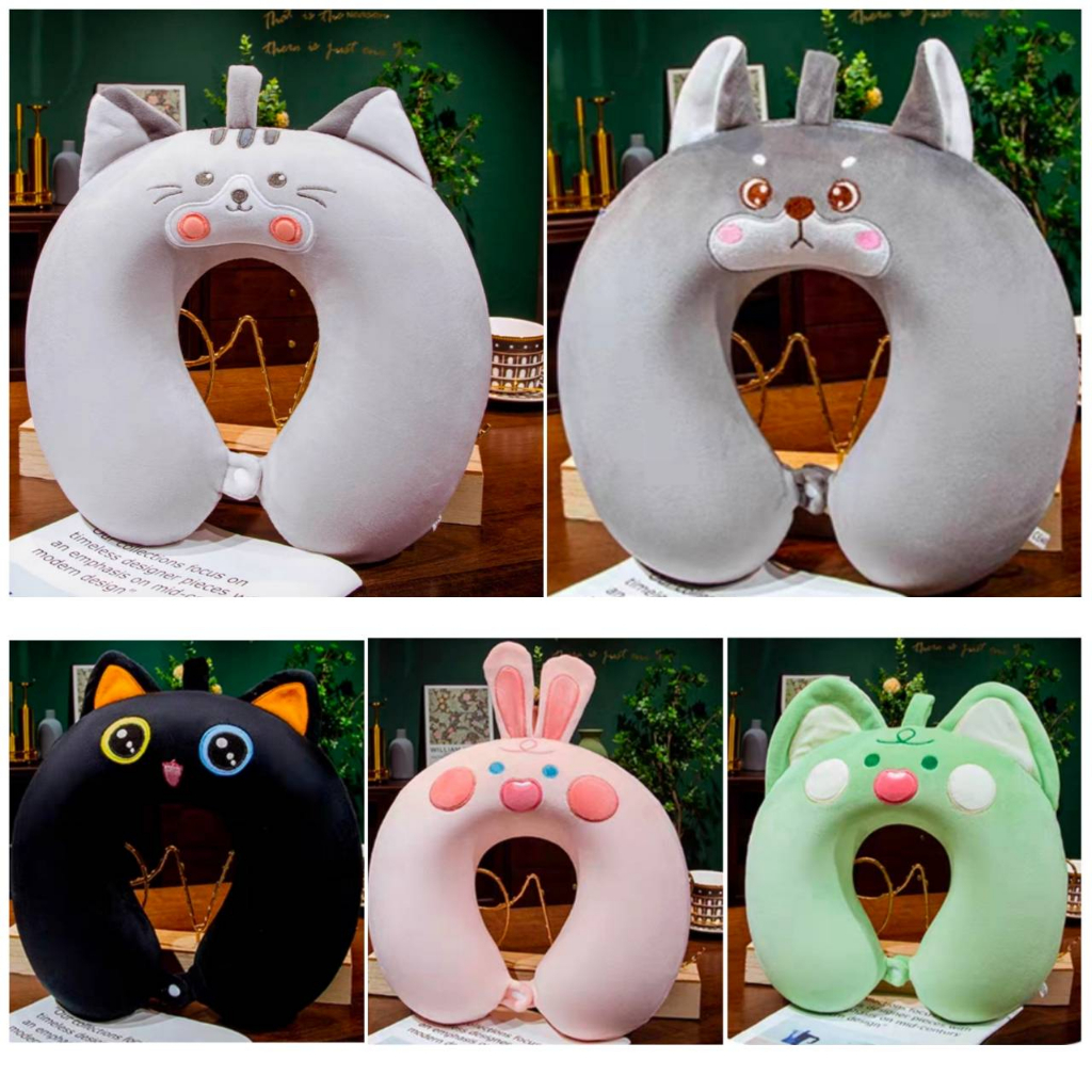 พร้อมส่ง หมอนตัวยู หมอนรองคอ หมอนตุ๊กตา ผ้านุ่ม CH0328 CH0726 มีหลายแบบให้เลือก