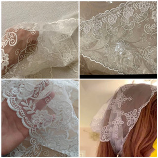 🌷Embroidery lace hair band คละลาย🌷ที่คาดผม ที่คาดผมลูกไม้ ผ้าโพกหัวลูกไม้