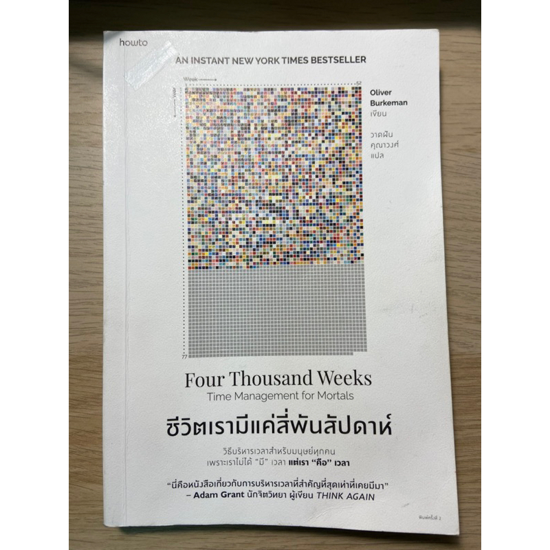 ชีวิตเรามีแค่ 4000 สัปดาห์(Four Thousand weeks)