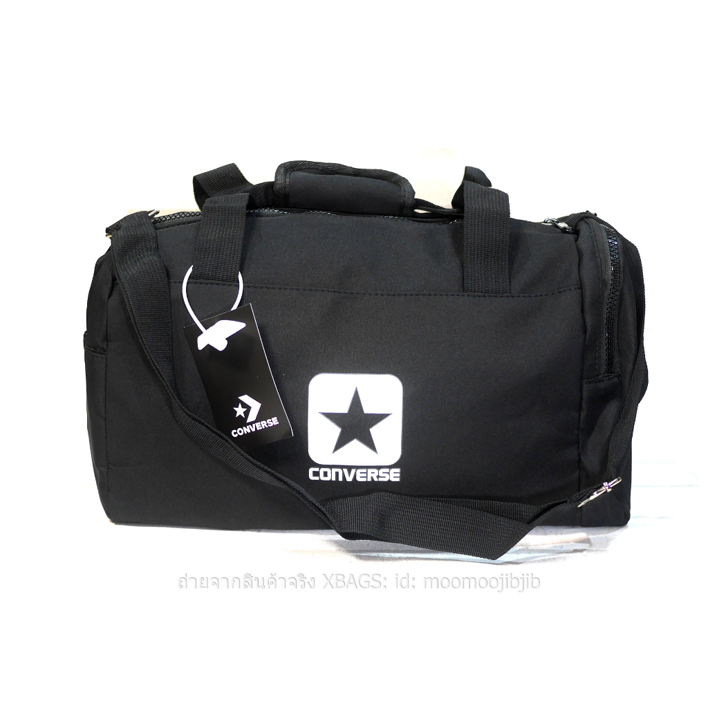 Converse Boston bag ไซส์ 36 ซม. โลโก้เรียบ มีสายสะพายไหล่ยาว หิ้วได้ สะพายได้