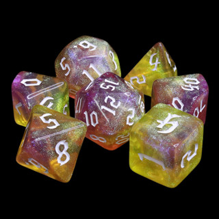 Celestial Harmony Dice Set of 7 | ลูกเต๋า Dice For DnD D&amp;D MTG RPG TRPG เกมกระดาน บอร์ดเกม Game ไพ่ทาโรต์ Magic เมจิก