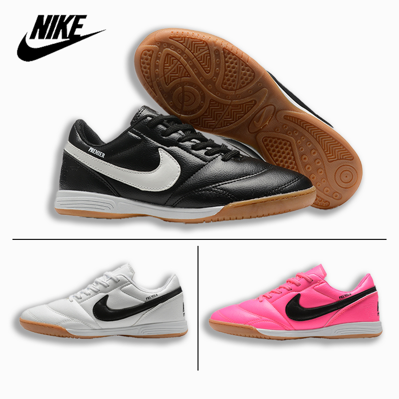 จัดส่งจากกรุงเทพ Nike รองเท้าฟุตบอลสีชมพู รองเท้าฟุตบอลมืออาชีพ รองเท้าทำจากหนังเทียม ราคาถูกกว่า ร้านค้า