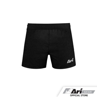 ARI WOMENS AEROSPEED 3" RUNNING SHORTS - BLACK/SILVER/BLACK กางเกงวิ่งผู้หญิง อาริ เอโรสปีด สีดำ