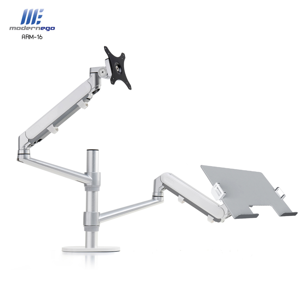 Double 2 in 1 Hybrid Arms for Laptop &amp; Monitor Desk Mount