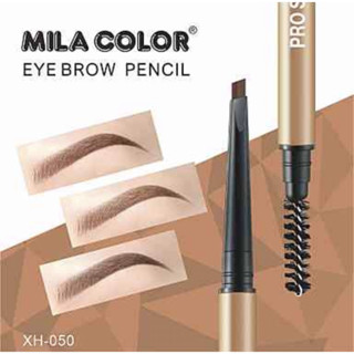 MILA COLOR Skinny Eyebrow ดินสอเขียนคิ้วแบบหมุม พร้อมแปรงปัดขนคิ้ว