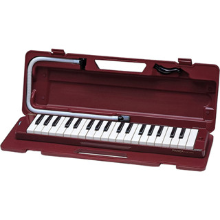จัดส่งตรงถึงญี่ปุ่น Yamaha Pianica Keyboard Harmonica Maroon P-37D Full 3-octave Wide Range Smooth Touch Smooth Keyboard น้ําหนักเบาและการออกแบบที่กะทัดรัด Hard Case รวมอยู่ด้วย