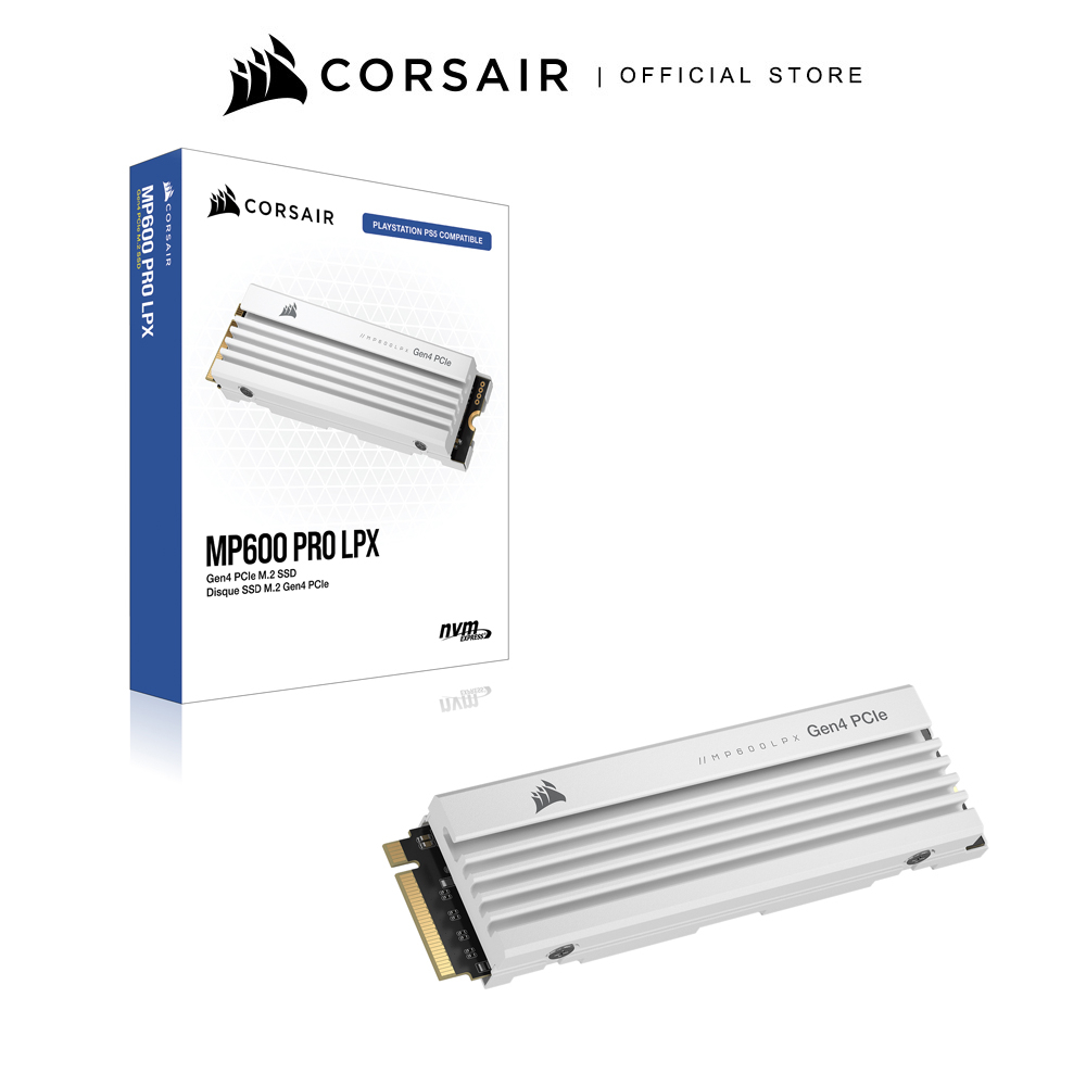 CORSAIR SSD MP600 PRO LPX 1TB PCIe Gen4 x4 NVMe M.2 SSD - PS5* Compatible