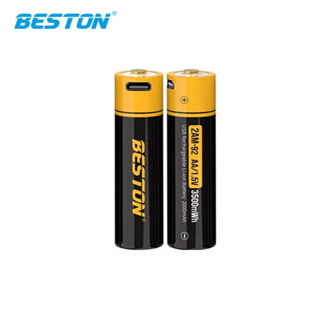 ถ่านชาร์จ Beston Li-ion Battery ขนาด AA/AAA แรงดันไฟฟ้า 1.5V สายชาร์จ MicroUSB แบตเตอรี่ชาร์จได้ กำลังไฟ 3500,1000mWh