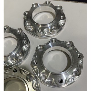 สเปเซอร์รองจานcnc (4ออก4)สีเงิน ใส่ Wave125