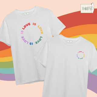 pride month2  LGBTQ (เสื้อยืดUnisex (ผ้าcotton 100% สกรีนชัด สีสด ติดทน)