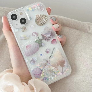 🎁ส่งของขวัญ🎁เคสไอโฟน สำหรับ 11 13 for iPhone Case 14 12 Pro Max  น่ารัก ตลก มหาสมุทร เปลือก กันกระแทก ปกป้อง เคสโทรศัพท์