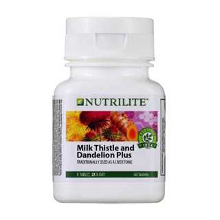 ์Nutrilite Milk Thistle and Dandeliion Plus - นิวทริไลท์ มิลค์ ทิสเซิลและรากดอกแดนดิไลอัน บำรุงตับ - กระปุก 60 เม็ด