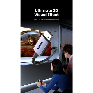 UGREEN สาย เคเบิล Display Port รองรับ 16K30Hz 10K60Hz 4k 240hz DP2.1 รุ่น DP118
