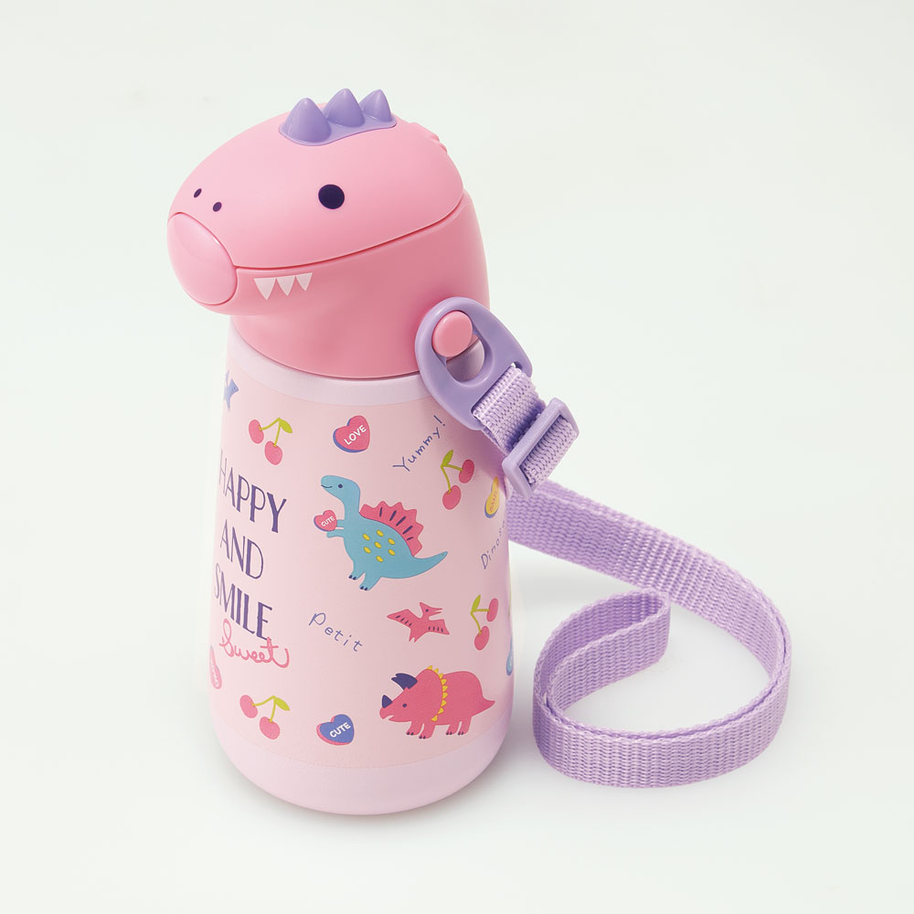 กระติกน้ำสเตนเลส หลอดดูด เก็บความเย็น หัวไดโนเสาร์ 3D สแตนเลส - รูปที่ 3