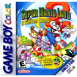 ตลับ GBC ( Game boy Colour ) Super Mario Land 2: 6 Golden Coins DX ตลับผลิตใหม่