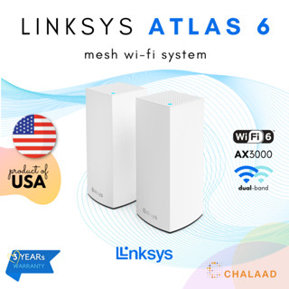 Linksys Atlas 6 MX2002 / MX2003 Mesh Wi-Fi 6 System เราเตอร์ Mesh WiFi6 Dual band AX3000