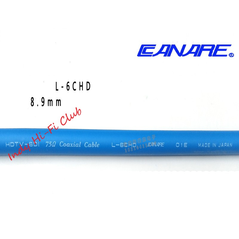 สายสัญญาณDigital Coaxial 75 Ohm Canare L-6CHD (MADE IN JAPAN)แบบ 1 เส้นสำหรับสัญญาณDigital  เท่านั้น
