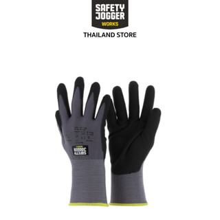 Safety Jogger รุ่น ALLFLEX ถุงมือเคลือบพียู และไนไตรเคลือบไมโครโฟม Safety standard 4131