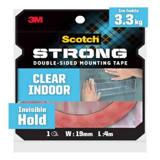 SCOTCH 3M Clear Mounting Tape สก๊อตช์ เทปกาวสองหน้า แรงยึดติดสูงชนิดใส